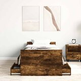  Okvir kreveta s uzglavljem i podnožjem boja hrasta 90x190 cm | shoptok.hr