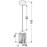  Visilica na sajli NOCTURNO 1xE27/40W/230V | Eponuda.com
