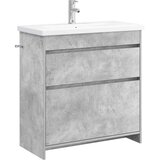 vidaXL Komplet pohištva za kopalnico Betonsko siva 81 x 40 x 84,5 cm, (5000245905) | Shoptok.si
