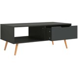 vidaXL Klubska mizica siva 100x49,5x43 cm iverna plošča | Shoptok.si