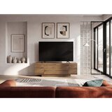 Marckeric TV omarica v hrastovem dekorju v naravni barvi 140x45x40 cm Victor – | Shoptok.si
