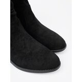 Shelvt Classic black ankle boots with a ruffled upper | Shoptok.si