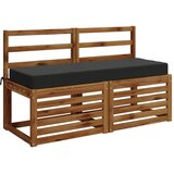  Jastuk za sjedalo SOEST 100% poliester Antracit - Antracit 120 x 40 x 10 cm Poliester | shoptok.hr