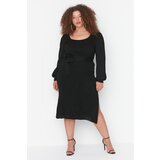 Trendyol Curve Black Balloon Sleeve Knitwear Dress Cijene