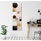 WALLXPERT Dekorativne slike na platnu, 30x30cm, 3 komada, zlatne boje | Eponuda.ba
