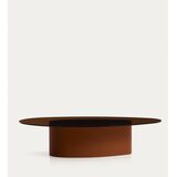 Kave Home Smeđi stolić za kavu sa staklenom pločom stola 81x140 cm Olir – | shoptok.hr