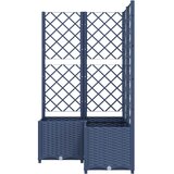  Vrtna sadilica s rešetkom plava siva 80 x 80 x 136 cm PP | Eponuda.ba