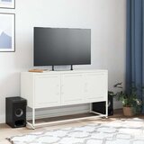 TV ormarić bijeli 100,5 x 39 x 60,5 cm čelični | shoptok.hr