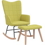  Gugalni stol s stolčkom zeleno blago, (20804042) | Shoptok.si