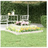  Visoka greda bela 110x110x27 cm trdna borovina | Shoptok.si