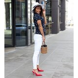 Gemre Navy blue women's short-sleeve shirt Nedia | shoptok.hr