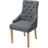  Blagovaonske stolice od tkanine 2 kom tamnosive | shoptok.hr