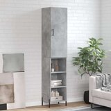 vidaXL Visoka komoda siva betona 34 5x34x180 cm od konstruiranog drva | shoptok.hr