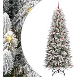vidaXL Umjetno božićno drvce s stalakom Bijelo 93 x 93 x 240 cm | shoptok.hr
