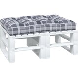  Jastuk za palete sivi karirani 120 x 80 x 12 cm od tkanine | shoptok.hr