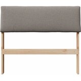  Tapecirani uzglavlje Sivo-smeđa 90 cm Čvrsto borovo drvo | shoptok.hr