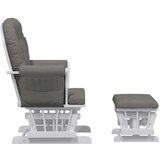  Stol za dojenje s stolčkom temno sivo blago, (20702304) | Shoptok.si