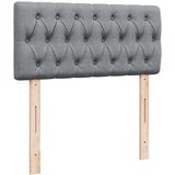 vidaXL Okvir kreveta s oprugama i madrac svjetlosivi 90x200cm tkanina | shoptok.hr