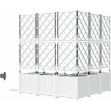  Vrtna saksija 5 pcs Bijeli 120 x 120 x 142 cm Plastika | shoptok.hr