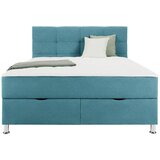 Mömax Postelja Boxspring Oviedo, Turkizna, 160x200 | Shoptok.si