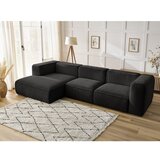 Bobochic Paris Crna kutna garnitura od bouclé tkanine (s lijevim kutom) Zephyr – | shoptok.hr