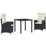 vidaXL Set 2 Črna PE ratan Srednja Nastavljivi nasloni za roke, (22087863) | Shoptok.si
