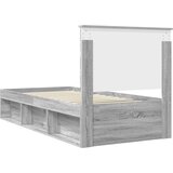  Krevetna konstrukcija s uzglavljem Siva Sonoma 90 x 190 cm | shoptok.hr