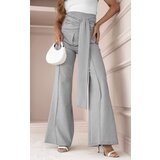 Beloved Antonia hlače z visokim pasom sive | Shoptok.si