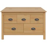  Kava Stol s ladicama HILL Medeno smeđa 79.5 x 79.5 x 49 cm | Eponuda.com