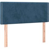  Box spring postelja z vzmetnico LED temno modra 100x200cm žamet, (20898460) | Shoptok.si
