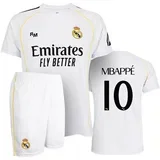 Kylian Mbappe 10 Real Madrid 25/26 Home Replika komplet otroški dres