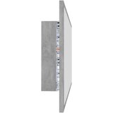 vidaXL LED kupaonsko ogledalo siva boja betona 100 x 8,5 x 37 cm drvo | shoptok.hr