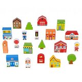 Tooky Toy drvene gradske zgrade i set figurica | shoptok.hr
