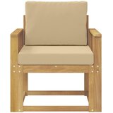  2 Komad Set vanjskih sofa Poliester Bijela i Bež | shoptok.hr