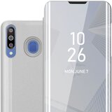 Cadorabo Ohišje, združljiv s Samsungom v Agate Silver - Clear View Zrcalo Zaščitni pokrov s funkcijo stojala 360 stopinj zaščita, (20565886) Cene