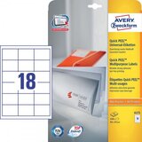 Avery Zweckform Univerzalne etikete 64 x 45 mm, 25/1 Cene