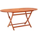 vidaXL Zložljiva vrtna miza 160x85x75 cm trden evkaliptusov les Cene