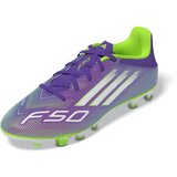 Adidas Nogometni čevelj 'F50 CLUB' svetlo siva / neonsko zelena / lila | Shoptok.si