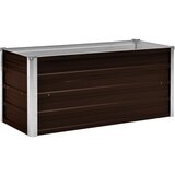 vidaXL Visoka greda rjava 100x40x45 cm pocinkano jeklo, (20748515) | Shoptok.si