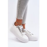 PS1 Women's Sneakers with Decoration White Celedria cene