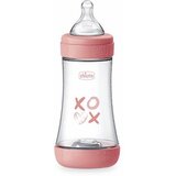 Chicco Perfect 5 steklenička za dojenčke 2 m+ Medium Flow Pink 240 ml Cene