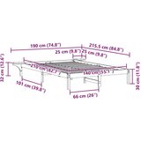  Okvir za krevet s bočnim stolovima Vosak smeđa | shoptok.hr