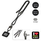 Max Mobile DATA KABEL TYPE C-TYPE C,Fashion 6mm vezica 2u1,1.5m ,Black | shoptok.hr