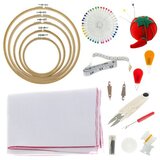 Maaleo set za vezenje sa 100 boja konca, obručima i priborom, u torbi | shoptok.hr