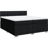  Krevet s oprugama i madracem crni 200x200 cm od tkanine | shoptok.hr