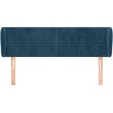  Uzglavlje s ušima tamnoplavo 147x23x78/88 cm baršunasto | shoptok.hr