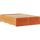 vidaXL Posteljni okvir brez vzmetnice s predali 160x200 cm borovina | Shoptok.si