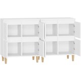  Komode 2 kom bijele 60 x 35 x 70 cm od konstruiranog drva | shoptok.hr
