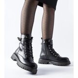 Gemre Black insulated ankle boots with decorative buckle Fino | shoptok.hr
