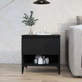  Bočni stolić crni 50 x 46 x 50 cm od konstruiranog drva | shoptok.hr